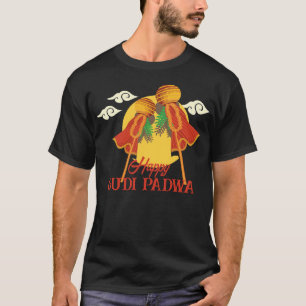 Happy Gudi Padwa die de gudi opvoedt T-shirt