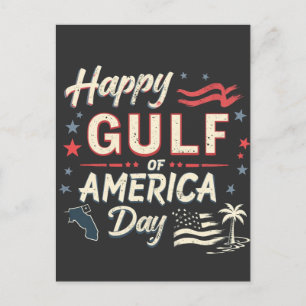 Happy Gulf of America's Funny Patriotic Briefkaart