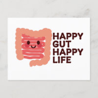 Happy Gut, Happy Life - Schattigee lachende darm