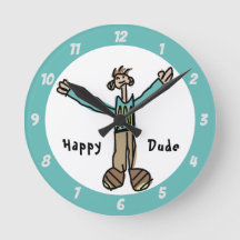 Happy guy Wall Clock