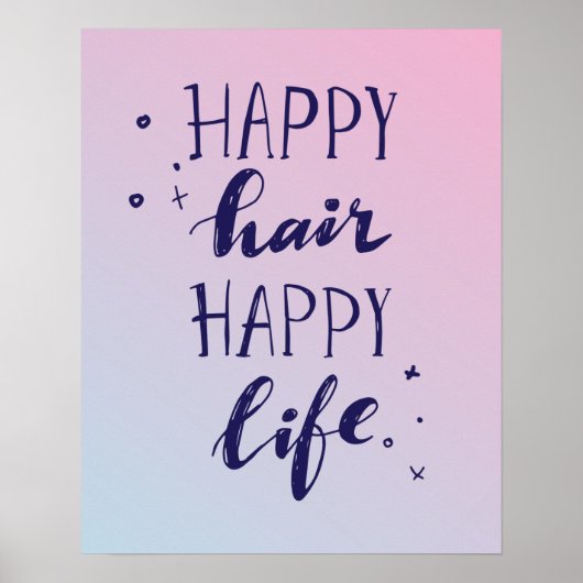 Happy Hair Poster (Voorkant)