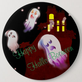 Happy Hallo- Booween Ronde Button 6,0 Cm