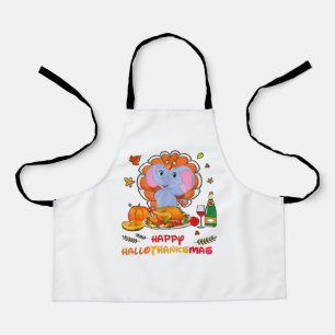 Happy Hallo olifant Drink wijn dank u cadeau Schort