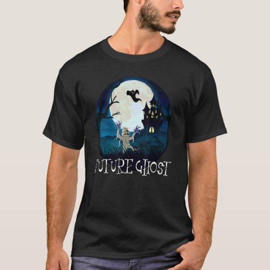 HAPPY HALLOIN FUTURE GHOST T-SHIRT (Voorkant)