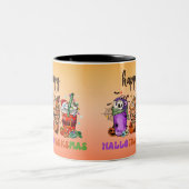 Happy HalloThanksMas café Mug (Centre)