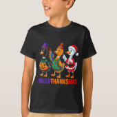 Happy Hallothanksmas Duck Lover Halloween Merry Ch T-shirt (Voorkant)