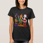 Happy Hallothanksmas Duck Lover Halloween Merry Ch T-shirt (Voorkant)