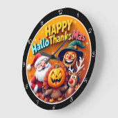 Happy HalloThanksMas Festive Holiday Celebration Grote Klok (Hoek)