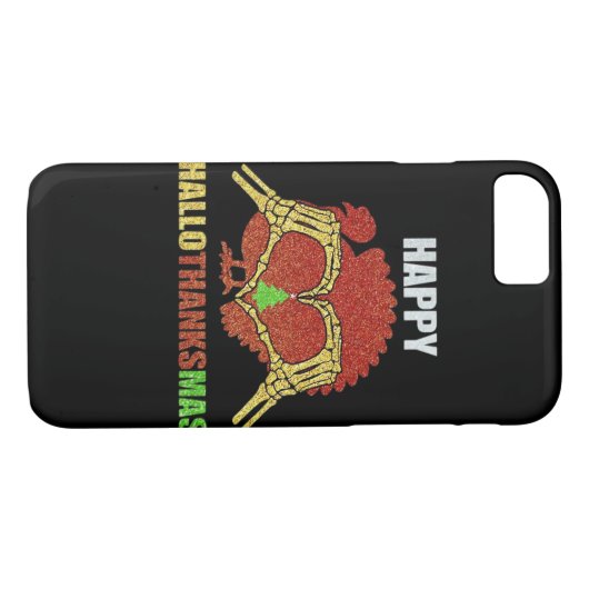 Happy Hallothanksmas Fun Holiday Season Mashup Case-Mate iPhone Case (Achterkant (Horizontaal))