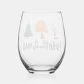 Happy HalloThanksMas Vin Verre (Verso)