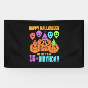 Happy Halloween 16th Birthday Spandoek