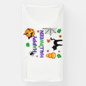 Happy Halloween 1,6x3 Vinyl Banner (Verticaal)