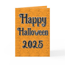 Happy Halloween 2025 gift greeting card