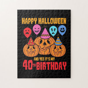Happy Halloween 40th Birthday Legpuzzel