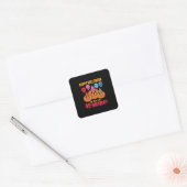 Happy Halloween 40th Birthday Vierkante Sticker (Envelop)
