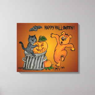 Happy Halloween! 5 Canvas Afdruk