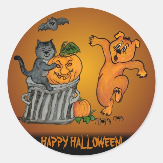 Happy Halloween! 5 Ronde Sticker (Voorkant)