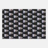 Happy Halloween aangepaste bericht geest en pompoe Inpakpapier Vel (Voorkant)