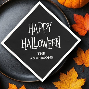 Happy Halloween aangepaste naam of tekst Servet