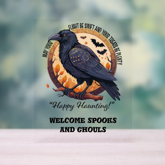 Happy Halloween Acryl Bord (Neutraal)