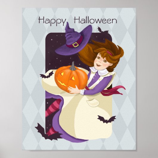 Happy Halloween Alice in Wonderland Poster (Voorkant)