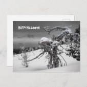 Happy halloween alien briefkaart (Voorkant / Achterkant)