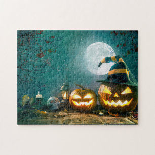 Happy Halloween Art Funny Jack O Lantern Halloween Legpuzzel