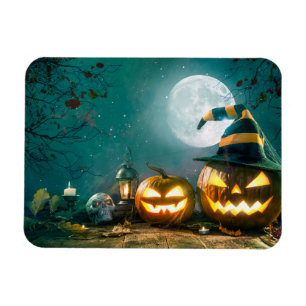 Happy Halloween Art Funny Jack O Lantern Halloween Magneet