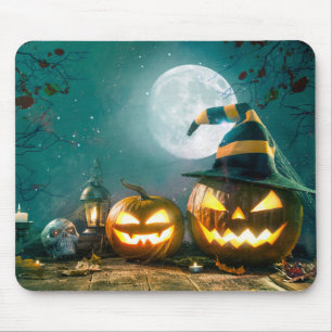 Happy Halloween Art Funny Jack O Lantern Halloween Muismat
