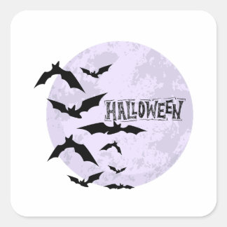 Happy Halloween Autocollant Vierkante Sticker