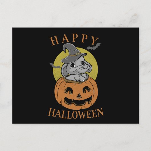 Happy Halloween Baby olifant Briefkaart (Voorkant)
