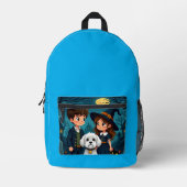 happy halloween backpack bedrukte rugzak (Voorkant)