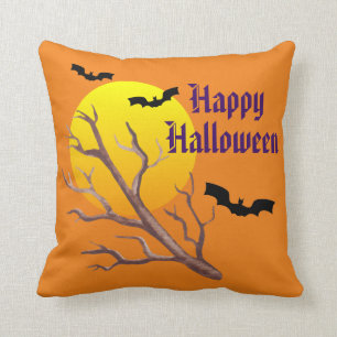Happy Halloween Bats en de maan Kussen