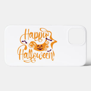 Happy Halloween bats jack o lantern iPhone 13 Hoesje