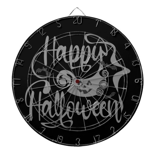 Happy Halloween bats jack o lantern Dartbord (Voorkant)