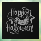 Happy Halloween bats jack o lantern Raamsticker (Vel 3)