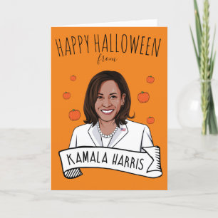 Happy Halloween beroemd gemaakt door Kamala Harris Kaart
