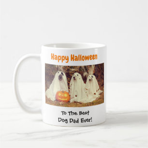 Happy Halloween Best Dog Dad Oog Pet Foto Koffiemok