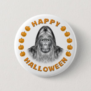 Happy Halloween Bigfoot Ronde Button 5,7 Cm