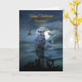 Happy Halloween Birthday Humor Kaart (Gele Bloem)