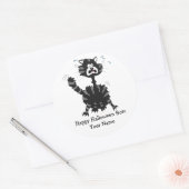 Happy Halloween Black Cat Funny Custom Stickers (Envelop)