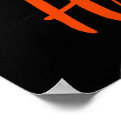 Happy Halloween Black Cat Poster (Coin)