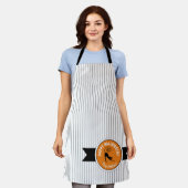 Happy Halloween Black Cat & Stripes ID686 Schort (Gedragen)