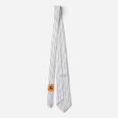 Happy Halloween Black Cat & Stripes ID686 Stropdas (Achterkant)