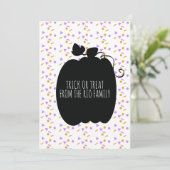 Happy Halloween Black Pumpkin Confetti Pattern (Staand voorkant)