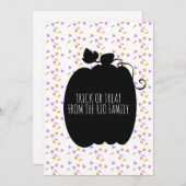 Happy Halloween Black Pumpkin Confetti Pattern (Voorkant / Achterkant)