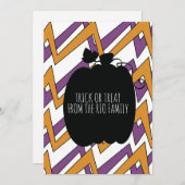 Happy Halloween Black Pumpkin Pattern Kaart (Voorkant / Achterkant)