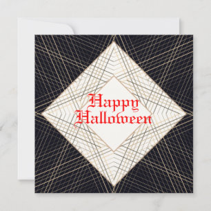 Happy Halloween Black Red elegant-kunstdeco Kaart