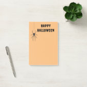 Happy Halloween Black Spider Oranje Post-It Notes (Kantoor)