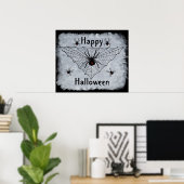Happy Halloween Black Widow Spider Poster Web (Bureau à domicile)